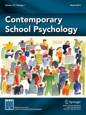 Editor-in-Chief: Michael Hass |  Contemporary School Psychology | Zeitschrift |  Sack Fachmedien