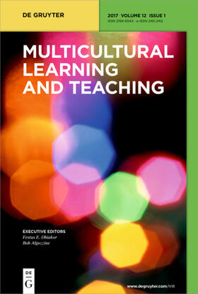 Multicultural Learning and Teaching | De Gruyter | Zeitschrift | sack.de