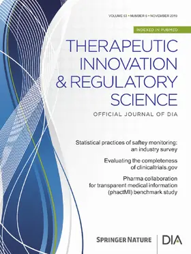  Therapeutic Innovation & Regulatory Science | Zeitschrift |  Sack Fachmedien