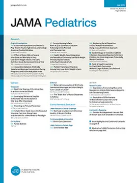  JAMA Pediatrics | Zeitschrift |  Sack Fachmedien