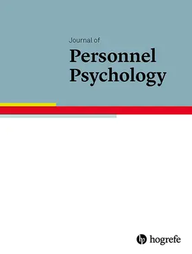  Journal of Personnel Psychology | Zeitschrift |  Sack Fachmedien