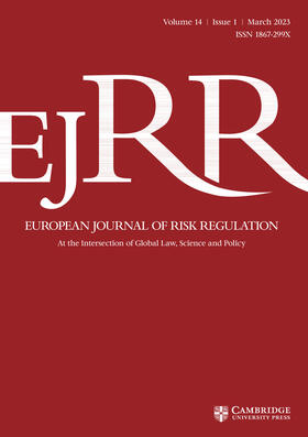  European Journal of Risk Regulation | Zeitschrift |  Sack Fachmedien