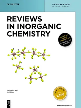 Editor-in-Chief: Schulz, Axel |  Reviews in Inorganic Chemistry | Zeitschrift |  Sack Fachmedien