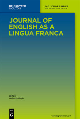 Hrsg. v. Seidlhofer, Barbara |  Journal of English as a Lingua Franca | Zeitschrift |  Sack Fachmedien