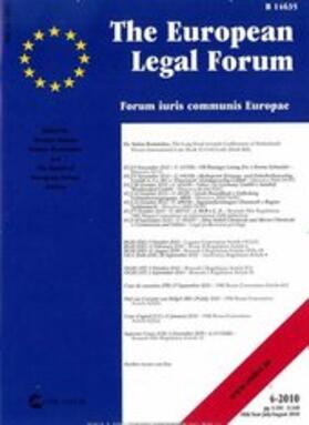  The European Legal Forum | Zeitschrift |  Sack Fachmedien