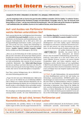  markt intern Parfümerie/Kosmetik | Zeitschrift |  Sack Fachmedien