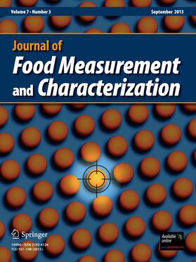  Journal of Food Measurement and Characterization | Zeitschrift |  Sack Fachmedien