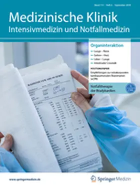  Medizinische Klinik - Intensivmedizin und Notfallmedizin | Zeitschrift |  Sack Fachmedien