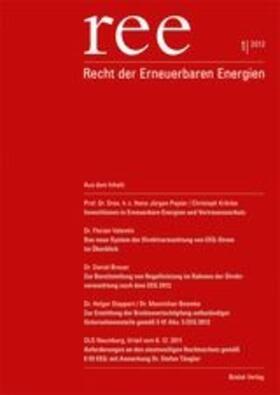 Recht der Erneuerbaren Energien - REE | Verlag Bodak | Zeitschrift | sack.de