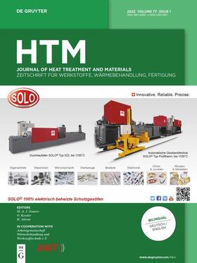 HTM Journal of Heat Treatment and Materials | De Gruyter | Zeitschrift | sack.de