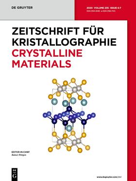 Zeitschrift für Kristallographie - Crystalline Materials | De Gruyter (O) | Zeitschrift | sack.de
