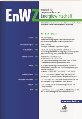 Zeitschrift für das gesamte Recht der Energiewirtschaft (EnWZ) | C.H.Beck | Zeitschrift | sack.de