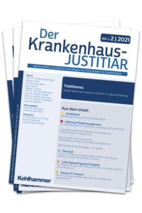  Der Krankenhaus-Justitiar | Zeitschrift |  Sack Fachmedien