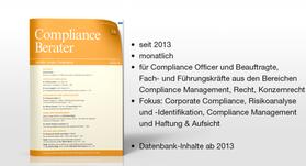 Compliance-Berater | Fachmedien Recht und Wirtschaft | Zeitschrift | sack.de