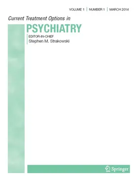  Current Treatment Options in Psychiatry | Zeitschrift |  Sack Fachmedien