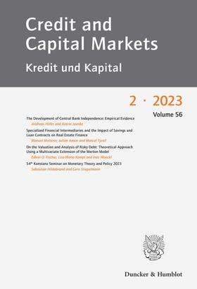  Credit and Capital Markets | Zeitschrift |  Sack Fachmedien