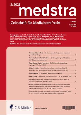 Prof.Dr.Karsten Gaede / Dr.Michael Tsambikakis / Prof.Dr.Michael Lindemann u.a. |  medstra | Zeitschrift |  Sack Fachmedien