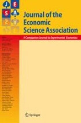  Journal of the Economic Science Association | Zeitschrift |  Sack Fachmedien