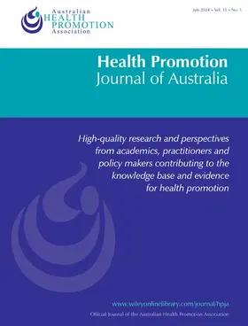  Health Promotion Journal of Australia | Zeitschrift |  Sack Fachmedien