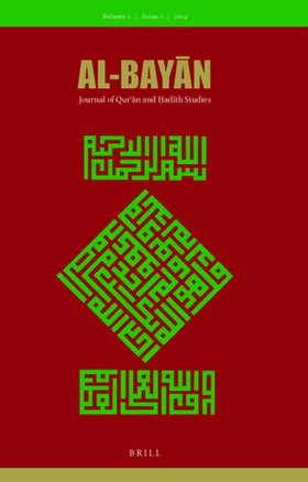 Al-Bayan: Journal of Qur'an and Hadith Studies | Brill | Zeitschrift | sack.de
