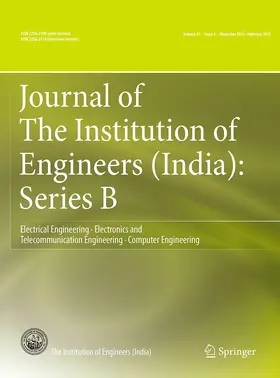 Editor-in-Chief: Partha P. Das |  Journal of The Institution of Engineers (India): Series B | Zeitschrift |  Sack Fachmedien