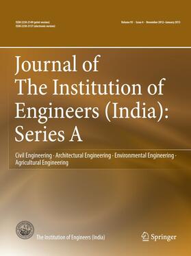 Editor-in-Chief: K. Ramamurthy |  Journal of The Institution of Engineers (India): Series A | Zeitschrift |  Sack Fachmedien