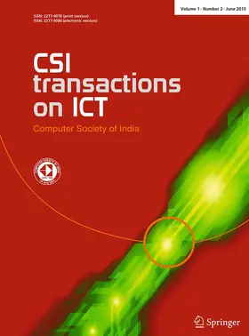 Chief Editor: S.V Raghavan |  CSI Transactions on ICT | Zeitschrift |  Sack Fachmedien