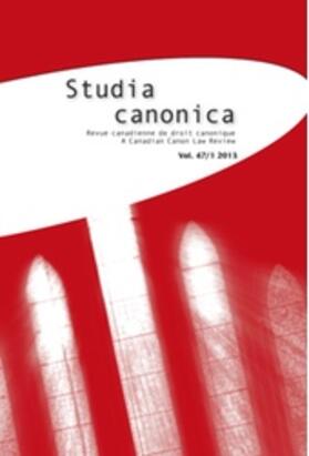 Studia Canonica | Peeters | Zeitschrift | sack.de