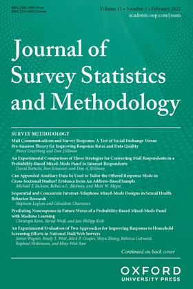  Journal of Survey Statistics and Methodology | Zeitschrift |  Sack Fachmedien
