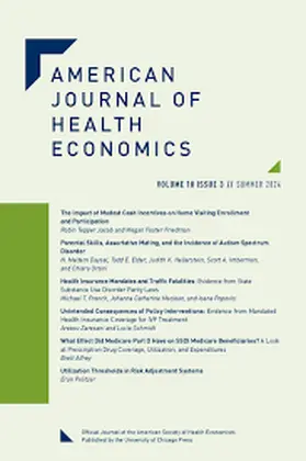  American Journal of Health Economics | Zeitschrift |  Sack Fachmedien