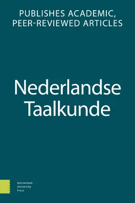  Nederlandse Taalkunde | Zeitschrift |  Sack Fachmedien