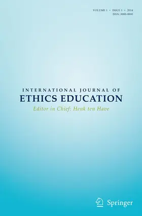 Editor-in-Chief: Henk Ten Have |  International Journal of Ethics Education | Zeitschrift |  Sack Fachmedien