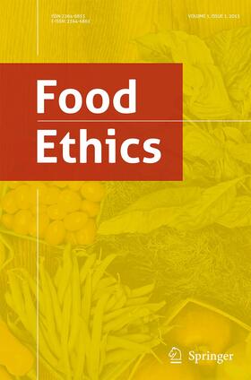 Food Ethics | Zeitschrift |  Sack Fachmedien