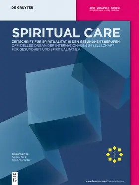 Hrsg. v. Aberer, Elisabeth / Bischoff, Alexander / Büssing, Arndt / Eschmann, Holger / Hefti, René / Klein, Constantin / Maidl, Lydia / Mayr, Beate / Roser, Traugott / Utsch, Michael / Zwingmann, Christian |  Spiritual Care | Zeitschrift |  Sack Fachmedien