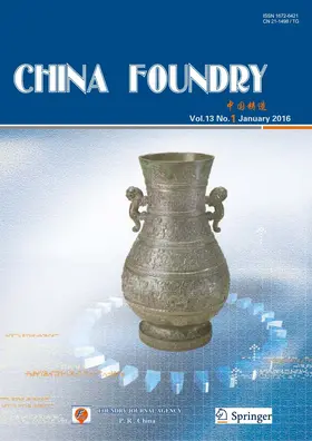 Editor-in-Chief: Yanchun Lou |  China Foundry | Zeitschrift |  Sack Fachmedien