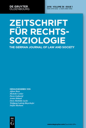  Zeitschrift für Rechtssoziologie | Zeitschrift |  Sack Fachmedien