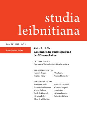 Herbert Breger, Heinrich Schepers, Wilhelm Totok im Auftrag der Gottfried-Wilhelm-LeibnitzGesellschaft e.V. |  Studia Leibnitiana | Zeitschrift |  Sack Fachmedien