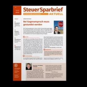  SteuerSparbrief aktuell | Zeitschrift |  Sack Fachmedien