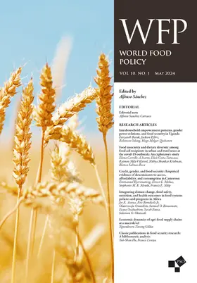  World Food Policy | Zeitschrift |  Sack Fachmedien