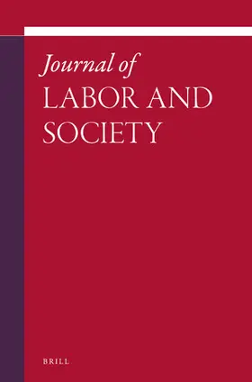  Journal of Labor and Society | Zeitschrift |  Sack Fachmedien