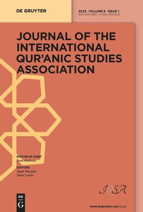  Journal of the International Qur’anic Studies Association | Zeitschrift |  Sack Fachmedien