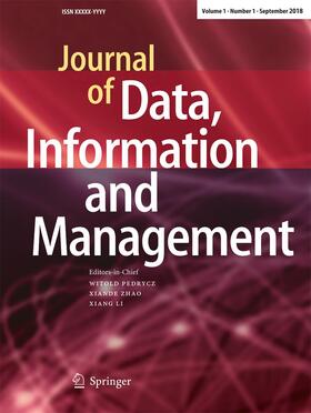  Journal of Data, Information and Management | Zeitschrift |  Sack Fachmedien