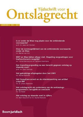  Tijdschrift voor Ontslagrecht | Zeitschrift |  Sack Fachmedien