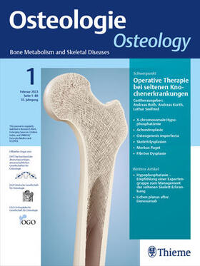 Prof. Dr. med. Peter Burckhardt |  Osteologie - Osteology | Zeitschrift |  Sack Fachmedien