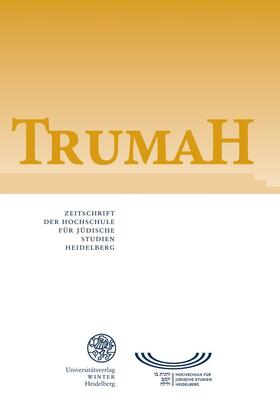 Trumah | Universitätsverlag Winter | Zeitschrift | sack.de