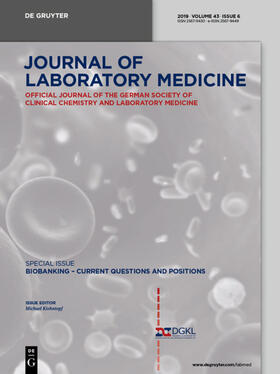 Editor-in-Chief: Schuff-Werner, Peter |  Journal of Laboratory Medicine | Zeitschrift |  Sack Fachmedien