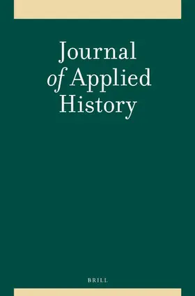  Journal of Applied History | Zeitschrift |  Sack Fachmedien