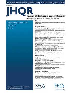  Journal of Healthcare Quality Research | Zeitschrift |  Sack Fachmedien