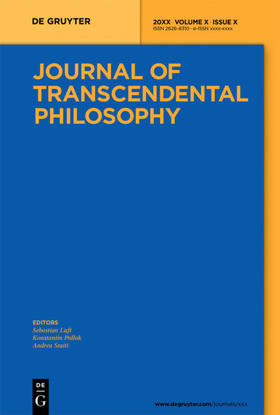  Journal of Transcendental Philosophy | Zeitschrift |  Sack Fachmedien