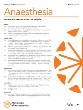  Anaesthesia Reports | Zeitschrift |  Sack Fachmedien